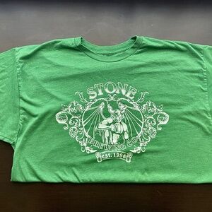 Stone Brewing “1996” Men’s Tee, XL, Kelly Green (New old stock, never worn)